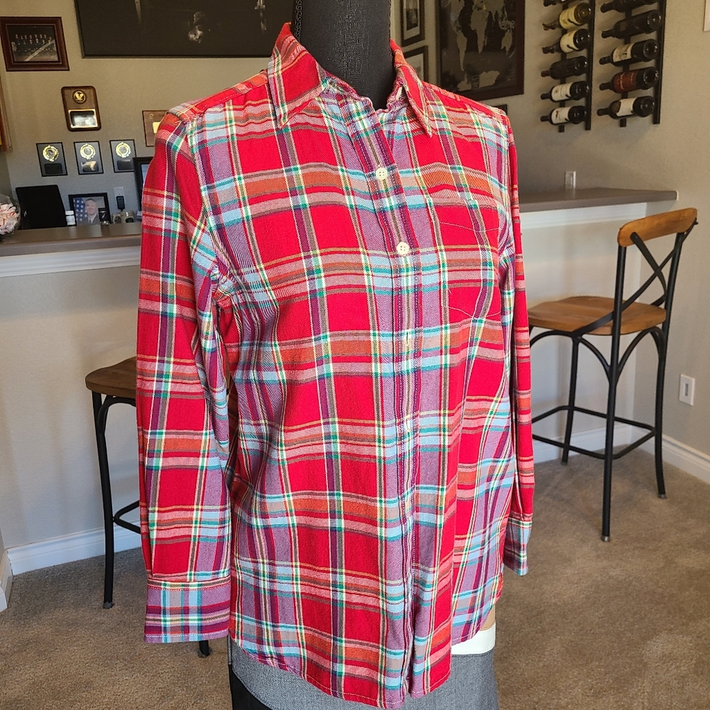 Plaid Blouse
